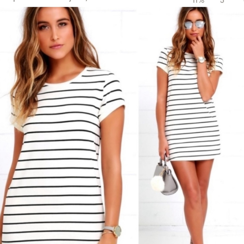 Lulus stripedtee dress